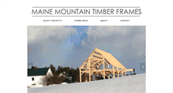 Desktop Screenshot of mainemountaintimberframes.com